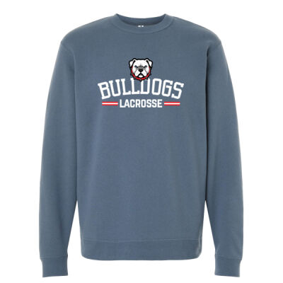 Bulldogs Lacrosse - Unisex Midweight Crewneck Sweatshirt Thumbnail