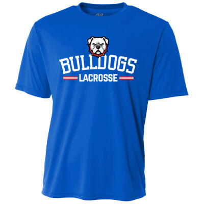 Bulldogs Lacrosse (White) - Youth Cooling Performance Short Sleeve Tee Thumbnail