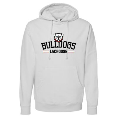 Bulldogs Lacrosse (Black) - Unisex Midweight Hooded Sweatshirt - Unisex Midweight Hooded Sweatshirt Thumbnail